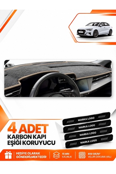 e-biz Audi A3 (2020-2026) Compatible Front Cover Chest Glove Box Protection P...