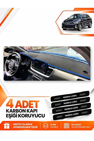 e-biz Kia Stonic (2021-2025) Compatible Front Torpedo Protection Case Carpet ...