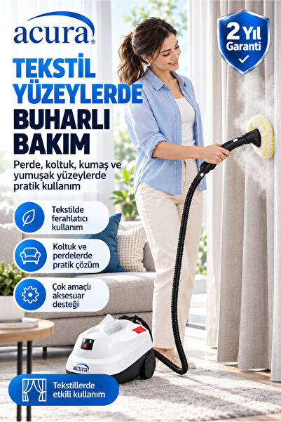 Acura AC-130 PRO 24 Aksesuarlı Profesyonel Buharlı Temizleyici