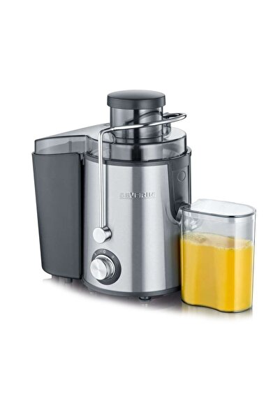Severin Storcator de fructe, Severin, 400 W, 2 viteze, Inox, Argintiu