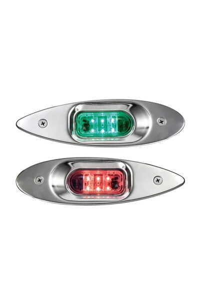 OSCULATI Set of Two Evoled Eye Navigation Lights Red and Green