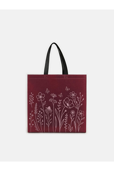LC Waikiki Vizyon New Season Mixed Floral Printed Shopping Bag