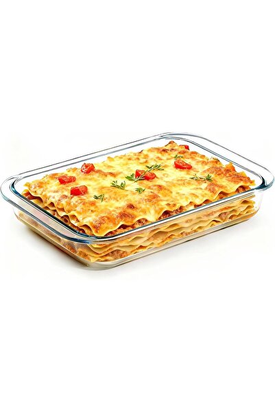 Aphorya Vas pentru lasagna din sticlă borosilicată, 3,0 l – dreptunghiular și...