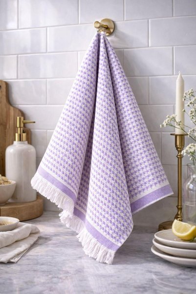 Lorwen Atelıer 6-Piece Cotton Striped Kitchen Drying Cloth 30X50 Size in Mixed Colors
