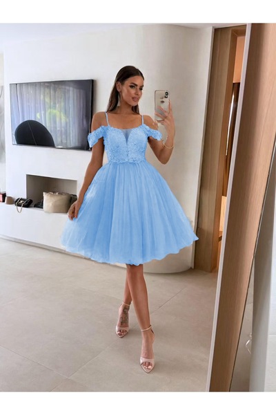 Woman's Fashion Μπλε φόρεμα