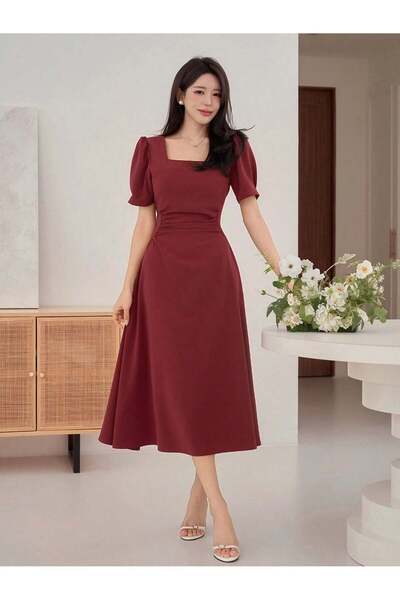 Sheya Rochie midi, vișiniu