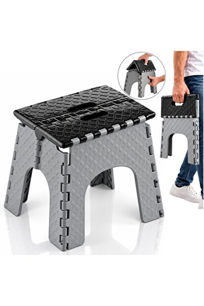 Salestore.ro Сейлсторе Сгъваема стълбичка, Противоплъзгаща, 150 кг, Без BPA, ...