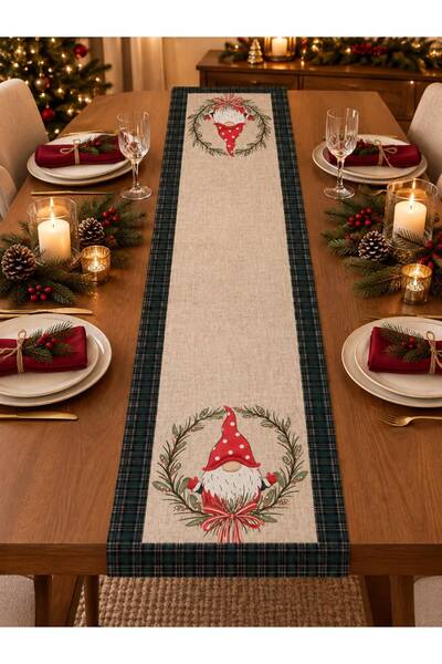 LİA CLİPS CO Christmas Themed Runner Winter Patterned Tablecloth Stylish and ...