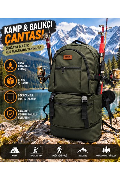 Genel Markalar Dağcı Balıkçı Sırt Çantası Çok Bölmeli Outdoor Kamp Yürüyüş ve...