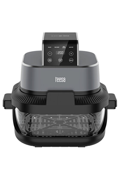 Teesa Friteuză cu aer cald cu vas de sticlă 4L + 1.5L, 1500W, 4 Programe