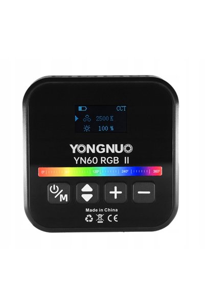 Yongnuo YN60 RGB II - WB (2500 K - 9900 K) lumină LED, negru