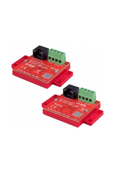 ATTE SET CONVERTOR UTP / 2 FIRE PENTRU TRANSMISIE LAN+POE ETH-2WIRE-A-SET KOMPL