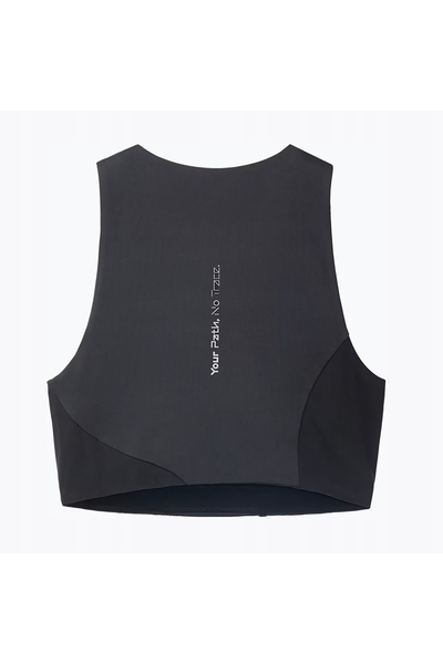 NO BRAND Maiou de alergare pentru femei NNormal Trail Cropped Top negru XS