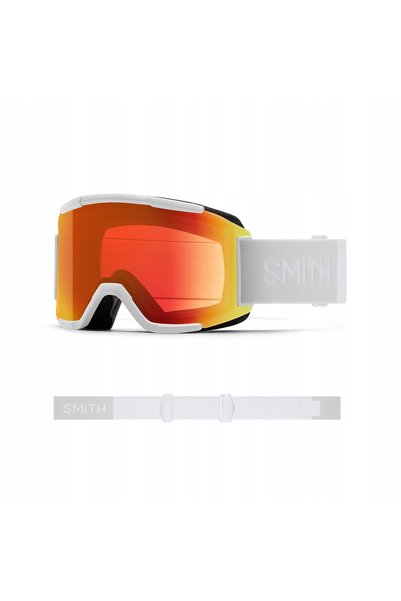 Smith GOGLE SQUAD ALB CHROMAPOP FOTOCHROMIC OGLINDĂ ROȘIE 2024