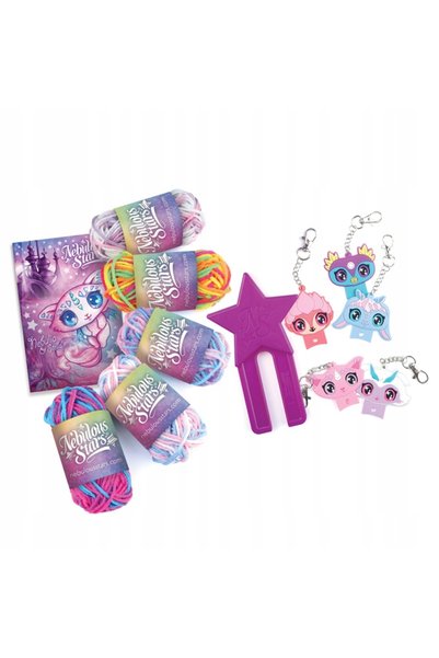 NEBULOUS STARS Set creativ DIY de brelocuri cu pompoane și stele