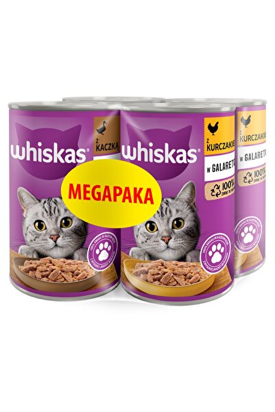 Whiskas Hrană umedă pentru pisici în jeleu cu pasăre 6x4x400g