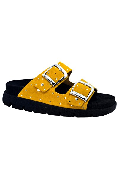 Dr. Feet Dr Feet 16034 Μουσταρδί Κίτρινες Παντόφλες (Γυναικείες)