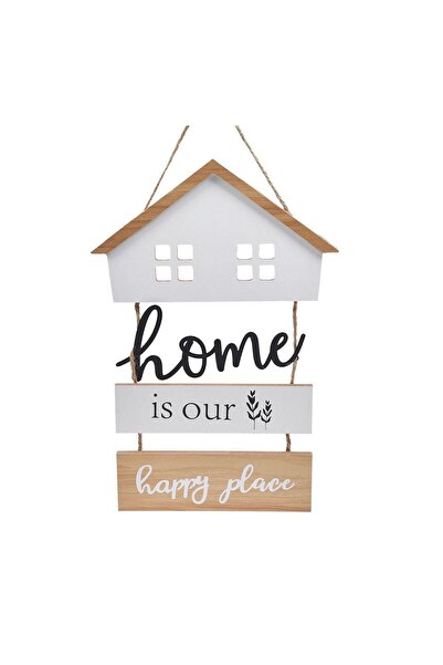 OEM Decorațiune Suspendabila Casuta din Lemn Metal "Home is Our Happy Place" ...