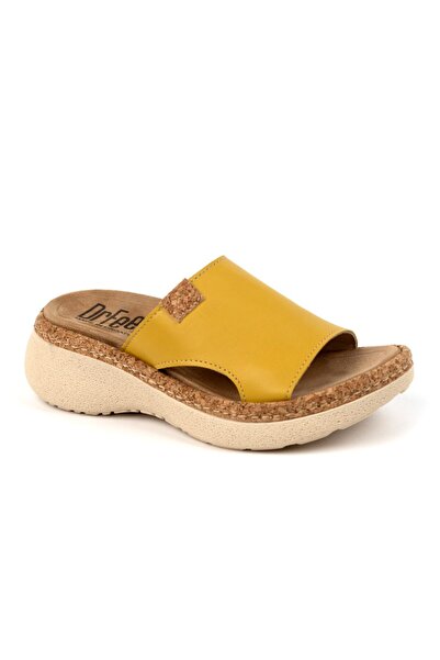Dr. Feet Dr Feet 21005 Γυναικείες Παντόφλες Κίτρινο Μουστάρδας