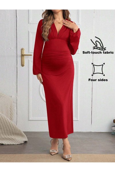 Sheya Maxi dress, red