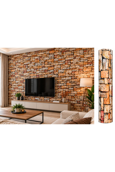Generic Brand Autocolant Decorativ Perete Model Piatră, Autoadeziv, 60 x 300 ...