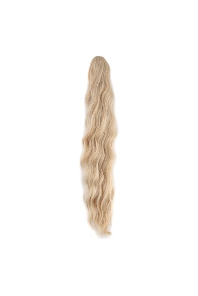 TAM TARZ Coadă de cal sintetică cu fibră proteică cu cataramă - Mousse de miere cu reflexe de platină
