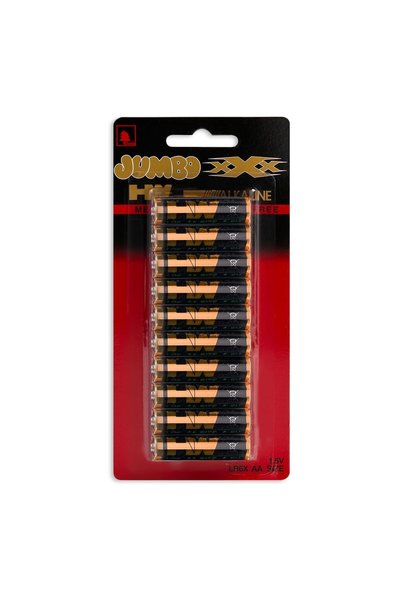 Jumbo Set 10 baterii alcaline AA 1,5 V – energie fiabilă pentru dispozitive c...
