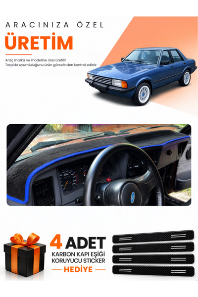 e-biz Ford Taunus (1985-1994) Compatible Dashboard Protection Cover Auto Cove...