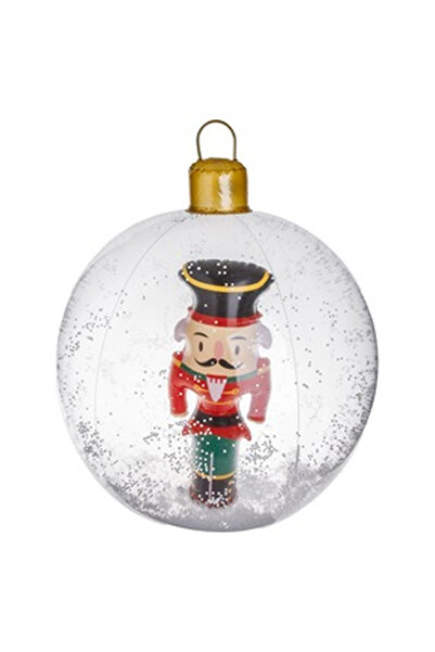 OEM Inflatable Christmas Globe with Wooden Soldier & Snowman Model Ø60cm