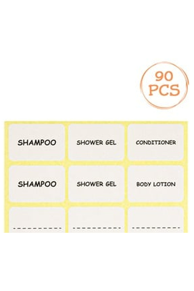 OEM Etichete Autocolante pentru Sticle de Calatorie 3.8x2.5cm - 90buc