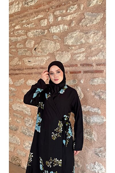 PAMUK VİSKON BAĞLAMALI MODEL NAMAZ ELBİSESİ