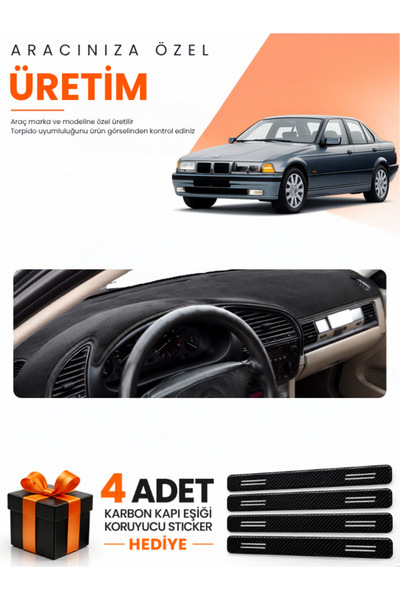 e-biz Bmw E36 (1990-2000) Compatible Dashboard Protection Cover Auto Cover - ...