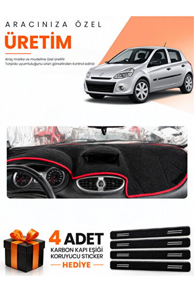 e-biz Renault Clio 3 (2005-2012) Compatible Dashboard Protection Cover Auto C...