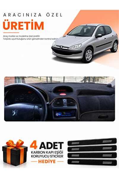 e-biz Peugeot 206 Large Screen (1998-2009) Compatible Dashboard Protection Co...