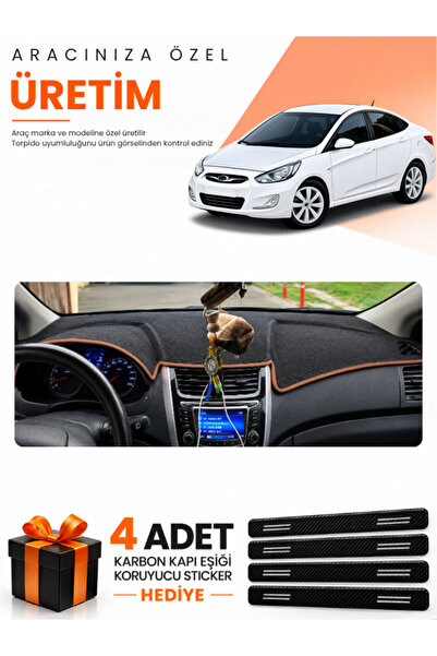 e-biz Hyundai Accent Blue (2011-2017) Compatible Torpedo Protection Cover Aut...