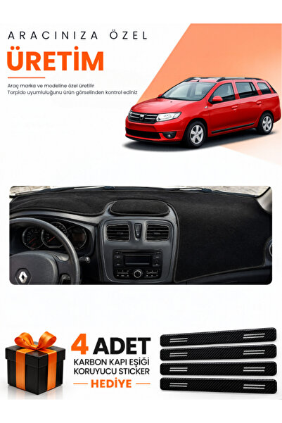e-biz Daci̇a Logan Mcv (2012-2021) Compatible Dashboard Protection Cover Auto...