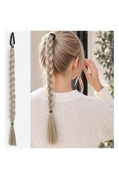 OEM Elastic cu Coada Impletita Blonda 50cm