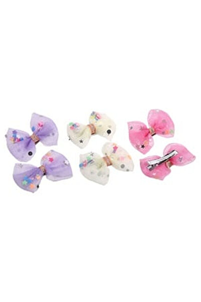 OEM Set Clame Metalice Par cu Funda 3D Tul Confetti pentru Copii 3cm - 6buc