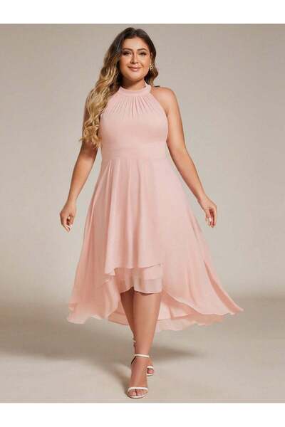 Sheya Rochie midi, roz