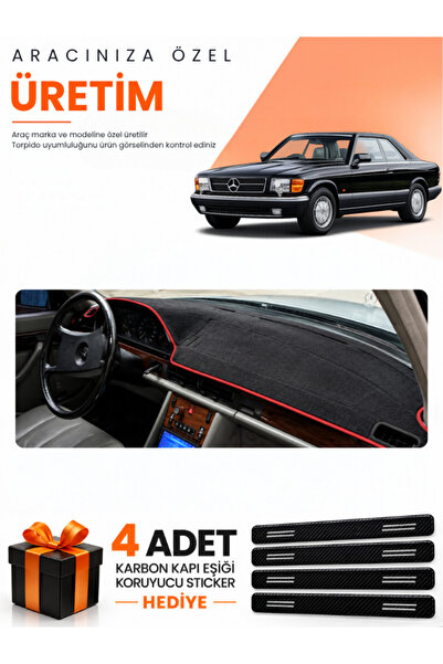 e-biz Mercedes W126-C126 (1979-1991) Compatible Torpedo Protection Cover Auto...