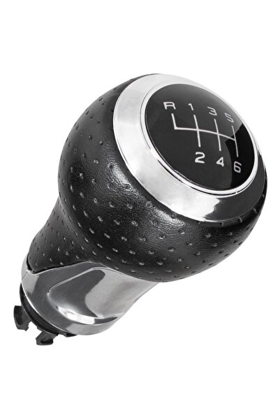 M MODECAR Nucă schimbător de viteze 6 trepte NEGRU + CROM pentru Audi A4 B8 2...