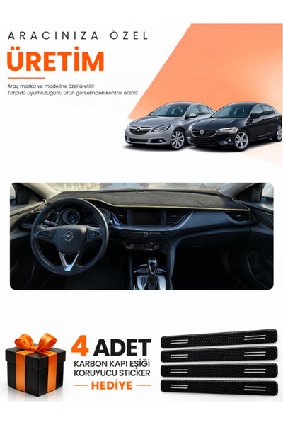 e-biz Opel Insignia (2017-2026) Compatible Dashboard Protection Cover Auto Co...