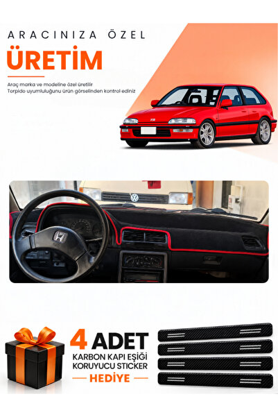 e-biz Honda Civic Ef (1988-1991) Compatible Dashboard Protection Cover Auto C...