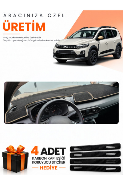 e-biz Daci̇a Jogger Screenless (2022-2026) Compatible Dashboard Protection Co...