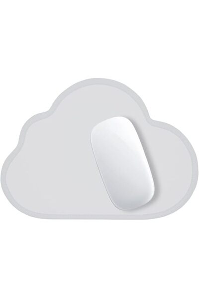 GENERAL Hsurbtra Mouse Pad, Premium Texture Small Round 8.5 x Inch White Stit...