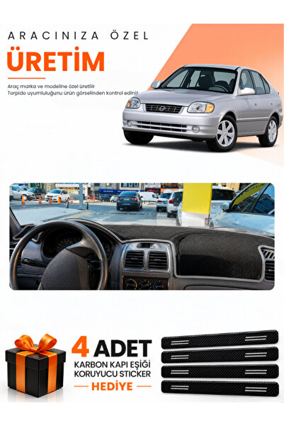 e-biz Hyundai Accent Admi̇re-Mi̇leni̇um (2000-2006) Compatible Torpedo Protec...