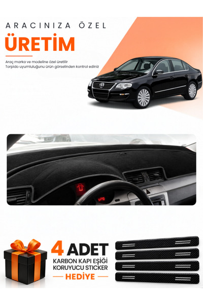 e-biz Volkswagen Passat B6 (2005-2010) Compatible Dashboard Protection Cover ...