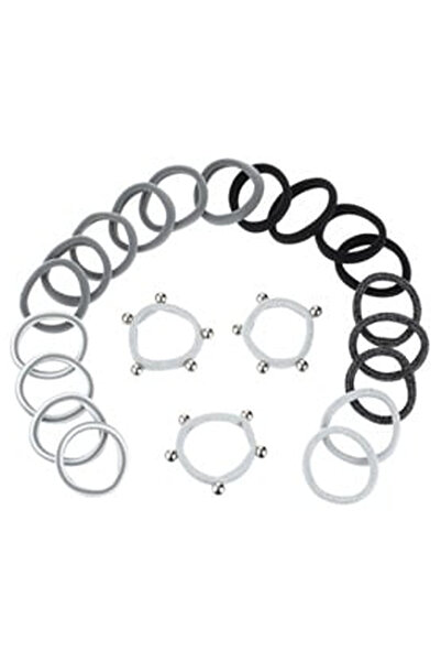 OEM Elastice Par Frotte Negre Gri Lurex Argintiu pentru Femei - 22buc