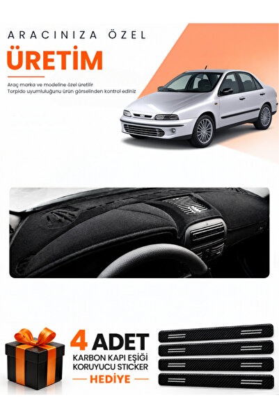 e-biz Fiat Marea (1999-2007) Airbag-Compatible Torpedo Protection Cover Auto ...