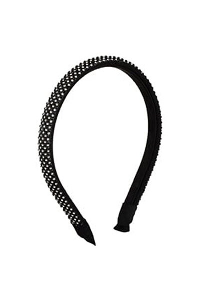 OEM Coronita Par Puffy cu Strass Negru & Alb pentru Femei